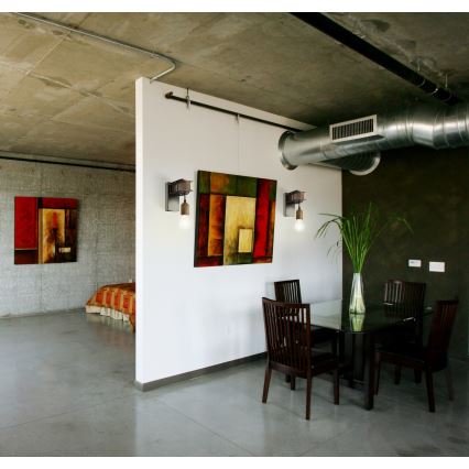 Eglo - Φως τοίχου TOWNSHEND 1xE27/10W/230V