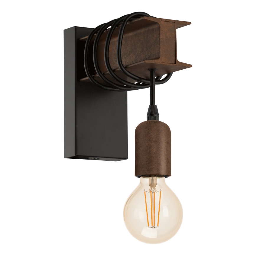 Eglo - Φως τοίχου TOWNSHEND 1xE27/10W/230V