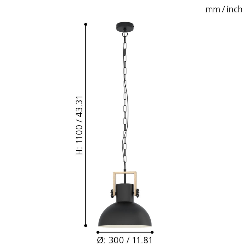 Eglo - Πολύφωτο σε αλυσίδα 1xE27/28W/230V