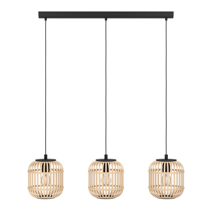 Eglo - Πολύφωτο σε σχοινί 3xE27/28W/230V