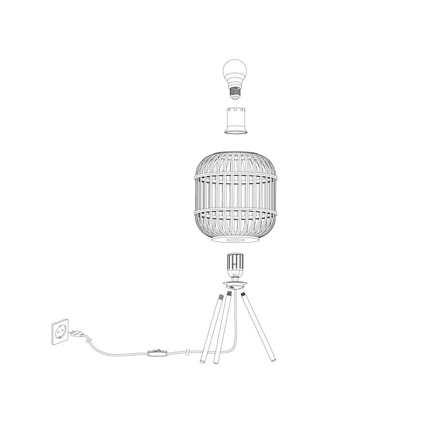 Eglo - Επιτραπέζια λάμπα 1xE27/28W/230V