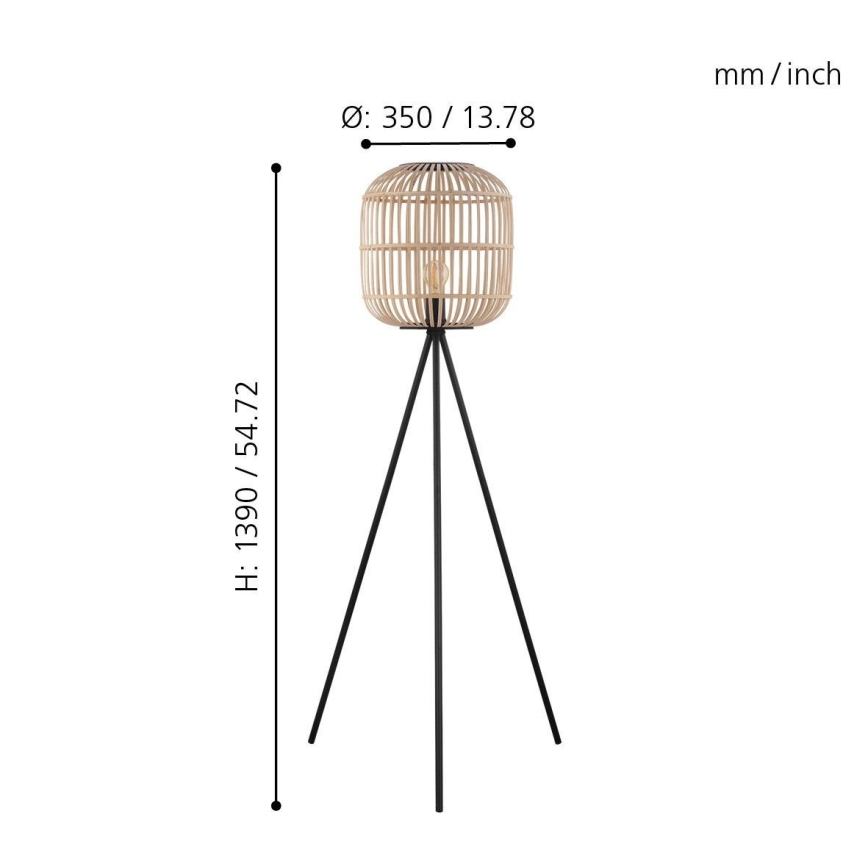 Eglo - Επιδαπέδια λάμπα 1xE27/28W/230V