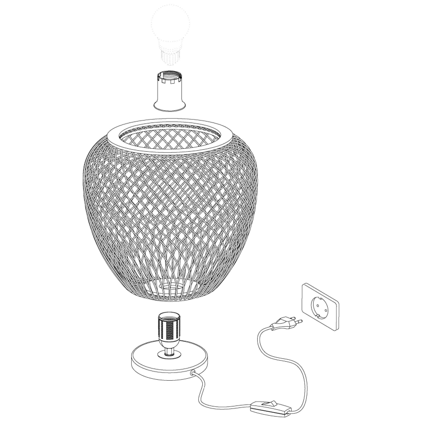 Eglo - Επιτραπέζια λάμπα 1xE27/40W/230V