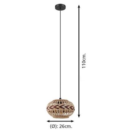 Eglo - Πολύφωτο σε σχοινί 1xE27/40W/230V