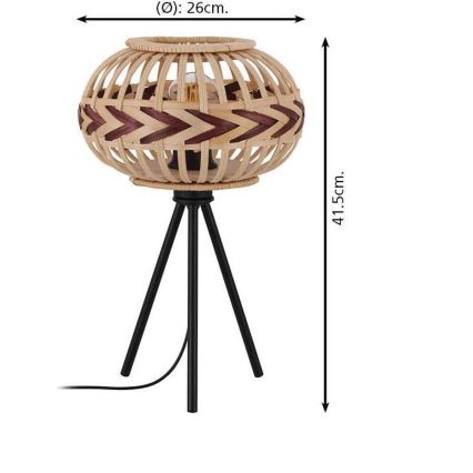 Eglo - Επιτραπέζια λάμπα 1xE27/40W/230V