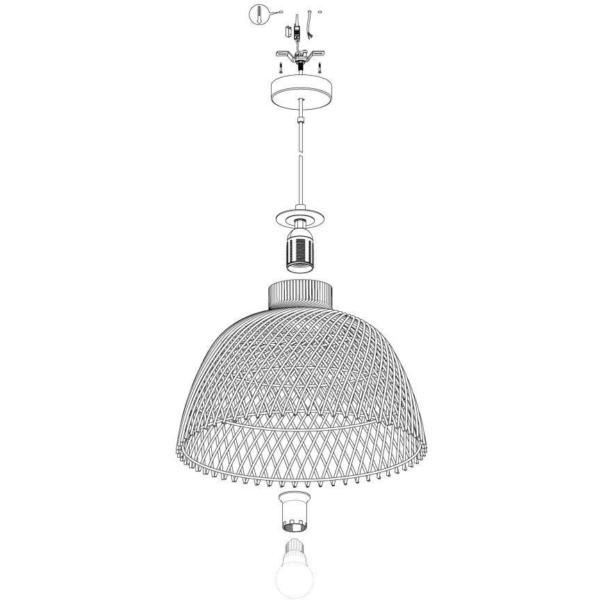Eglo - Πολύφωτο σε σχοινί 1xE27/40W/230V