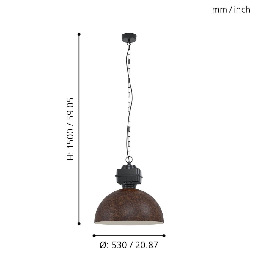 Eglo - Πολύφωτο σε αλυσίδα 1xE27/40W/230V