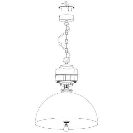 Eglo - Πολύφωτο σε αλυσίδα 1xE27/40W/230V