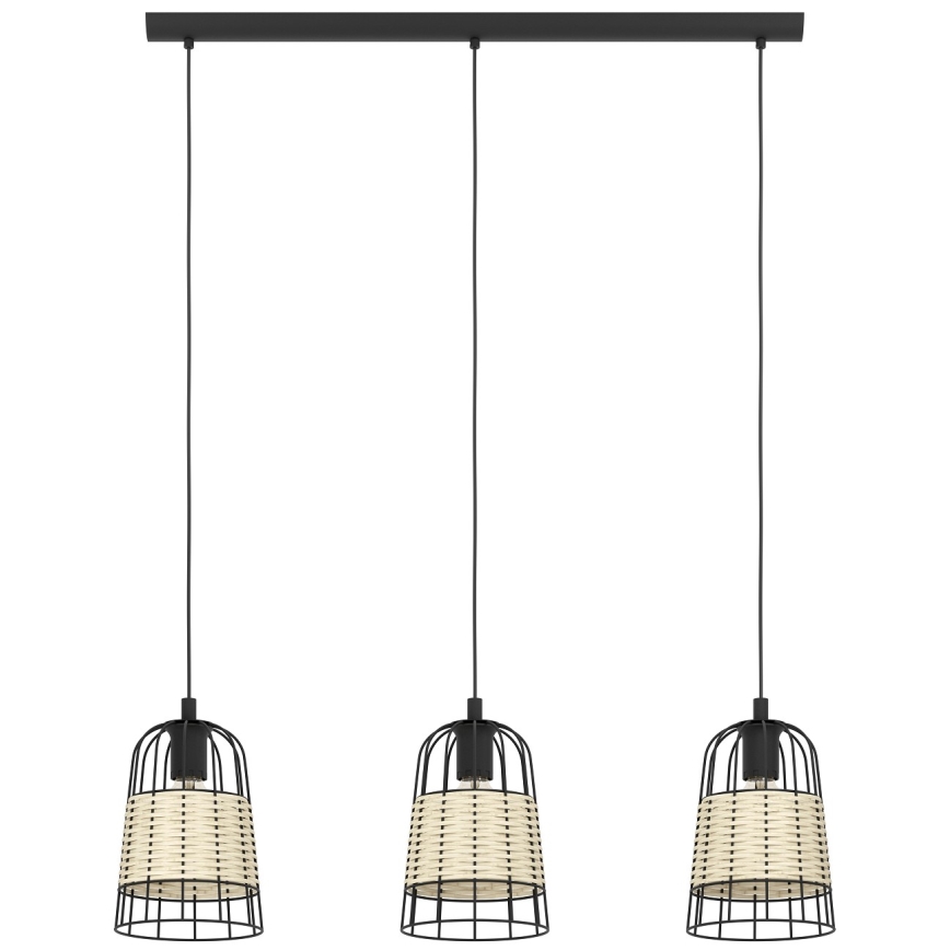 Eglo - Πολύφωτο σε σχοινί 3xE27/40W/230V