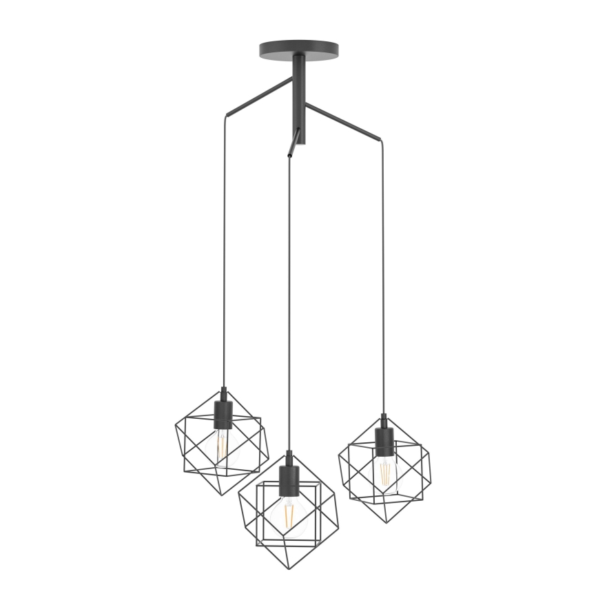 Eglo - Πολύφωτο σε σχοινί 3xE27/60W/230V