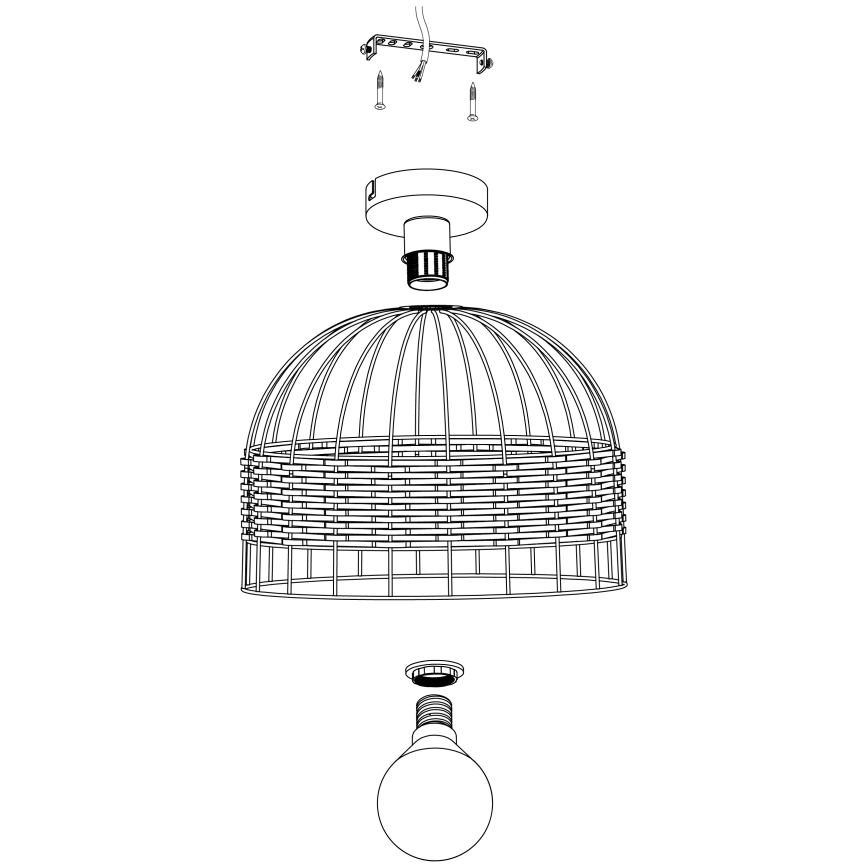 Eglo - Φως οροφής 1xE27/60W/230V