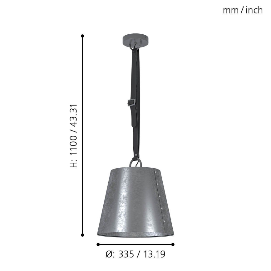 Eglo - Πολύφωτο σε σχοινί 1xE27/60W/230V