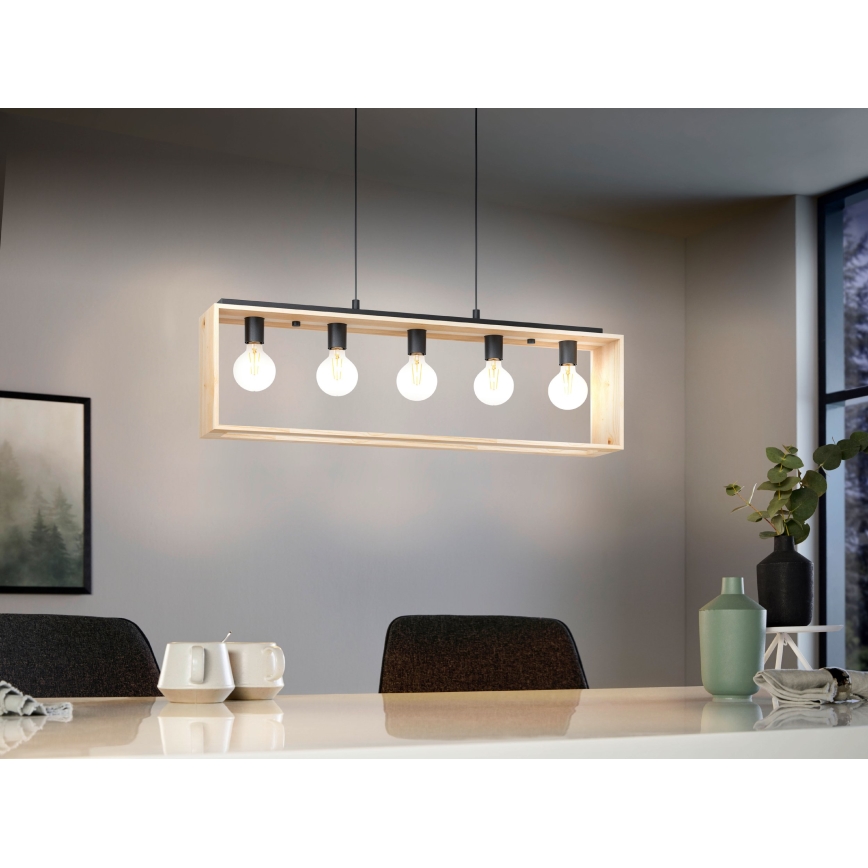 Eglo - Πολύφωτο σε σχοινί 5xE27/40W/230V