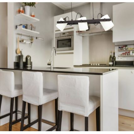 Eglo - Πολύφωτο σε σχοινί 3xE27/28W/230V