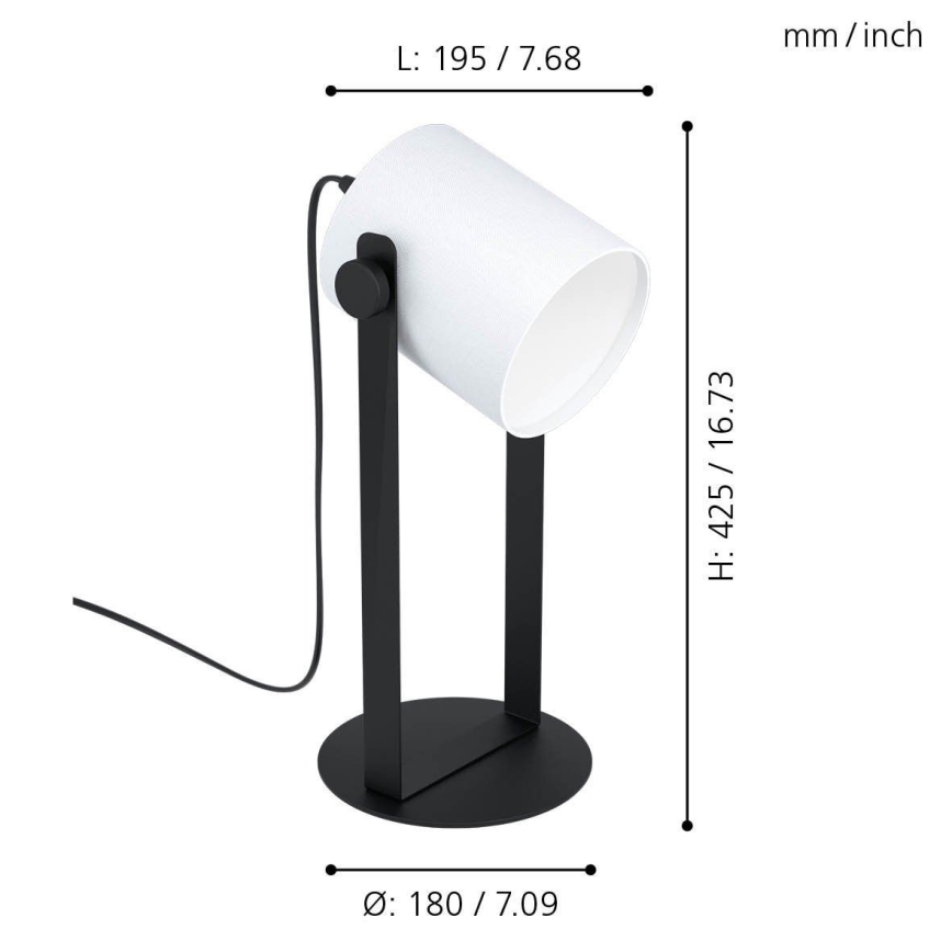 Eglo - Επιτραπέζια λάμπα 1xE27/28W/230V