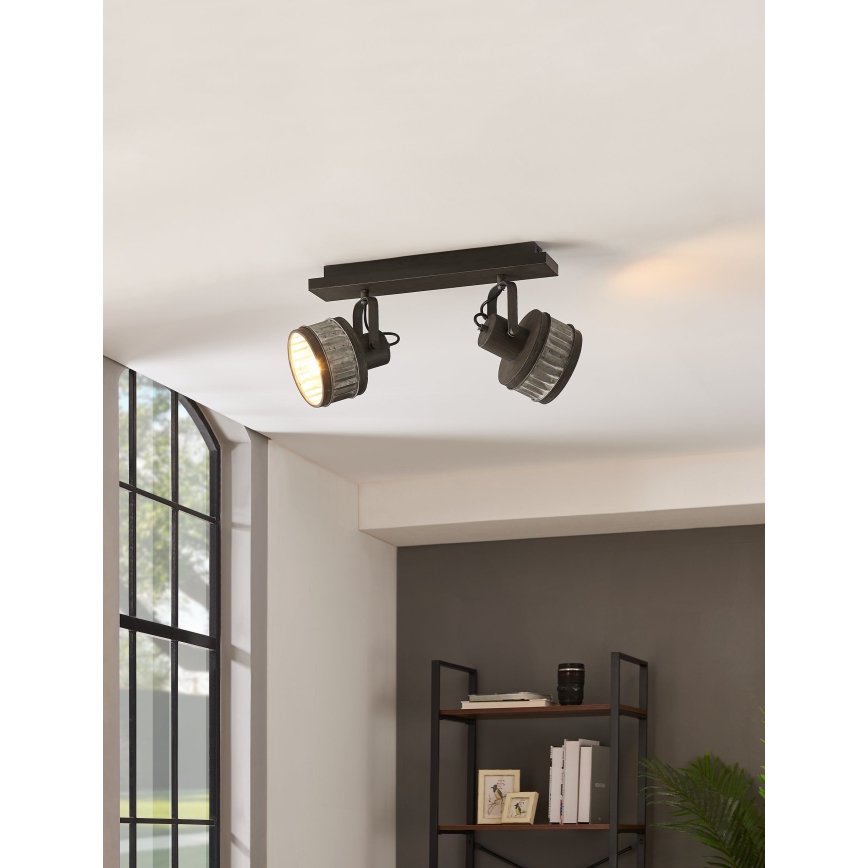 Eglo 43445 - Σποτ φωτιστικό TURROCK 2xE27/28W/230V