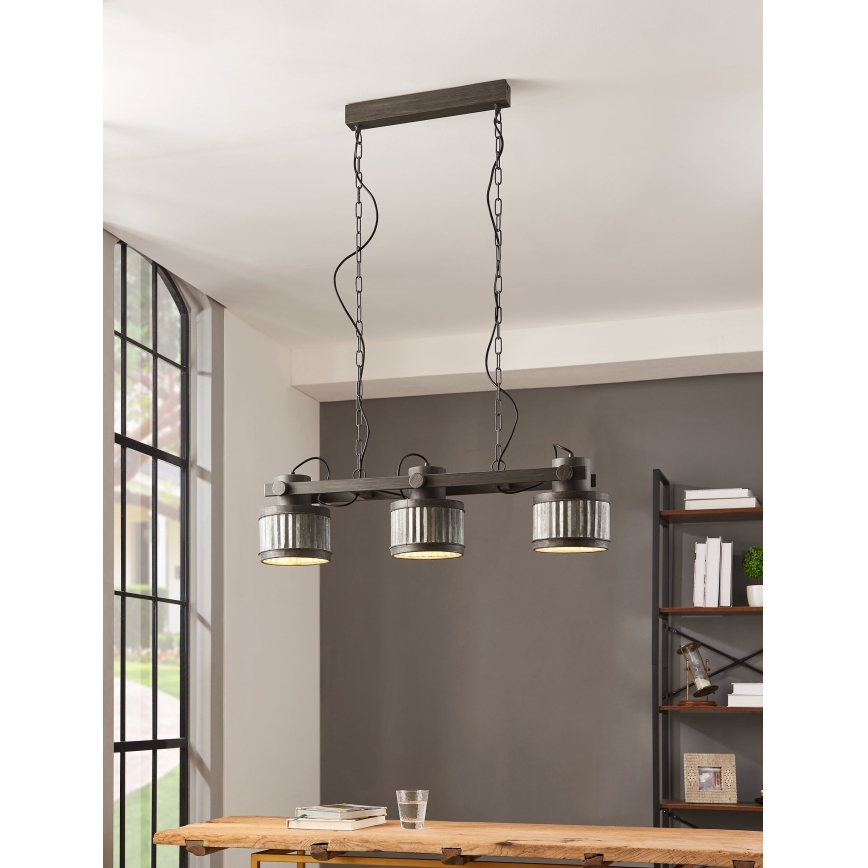 Eglo - Πολύφωτο κρεμαστό 3xE27/28W/230V