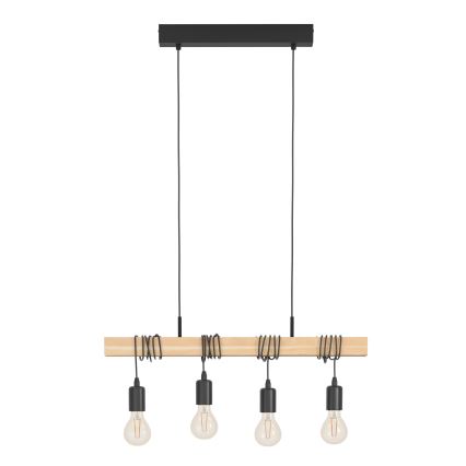 Eglo - Κρεμαστό φωτιστικό οροφής TOWNSHEND 4xE27/60W/230V