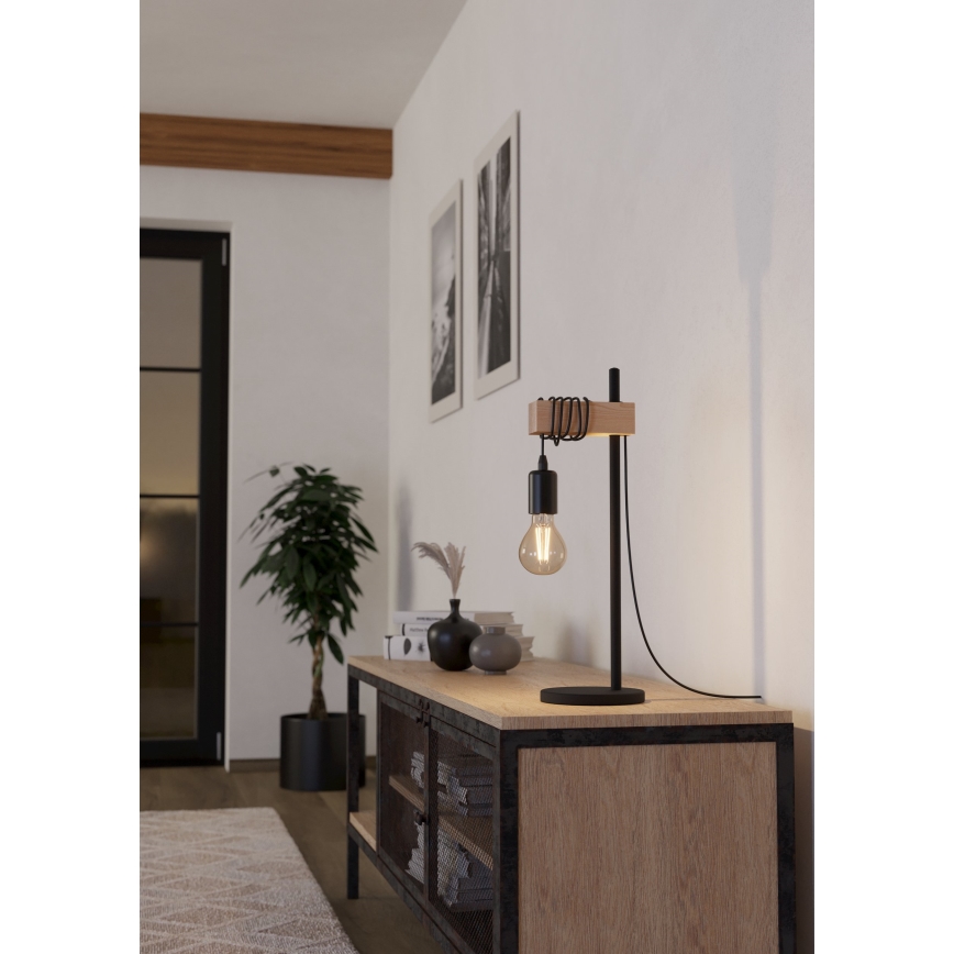 Eglo - Eπιτραπέζια λάμπα TOWNSHEND 1xE27/10W/230V - FSC πιστοποιημένο