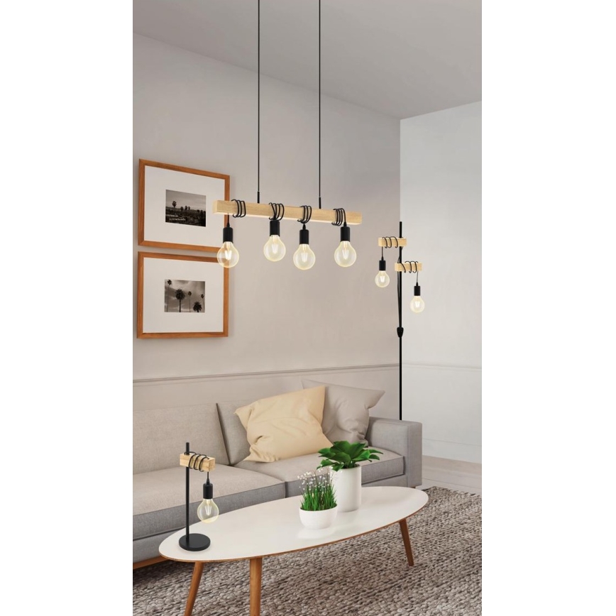 Eglo - Eπιτραπέζια λάμπα TOWNSHEND 1xE27/10W/230V - FSC πιστοποιημένο