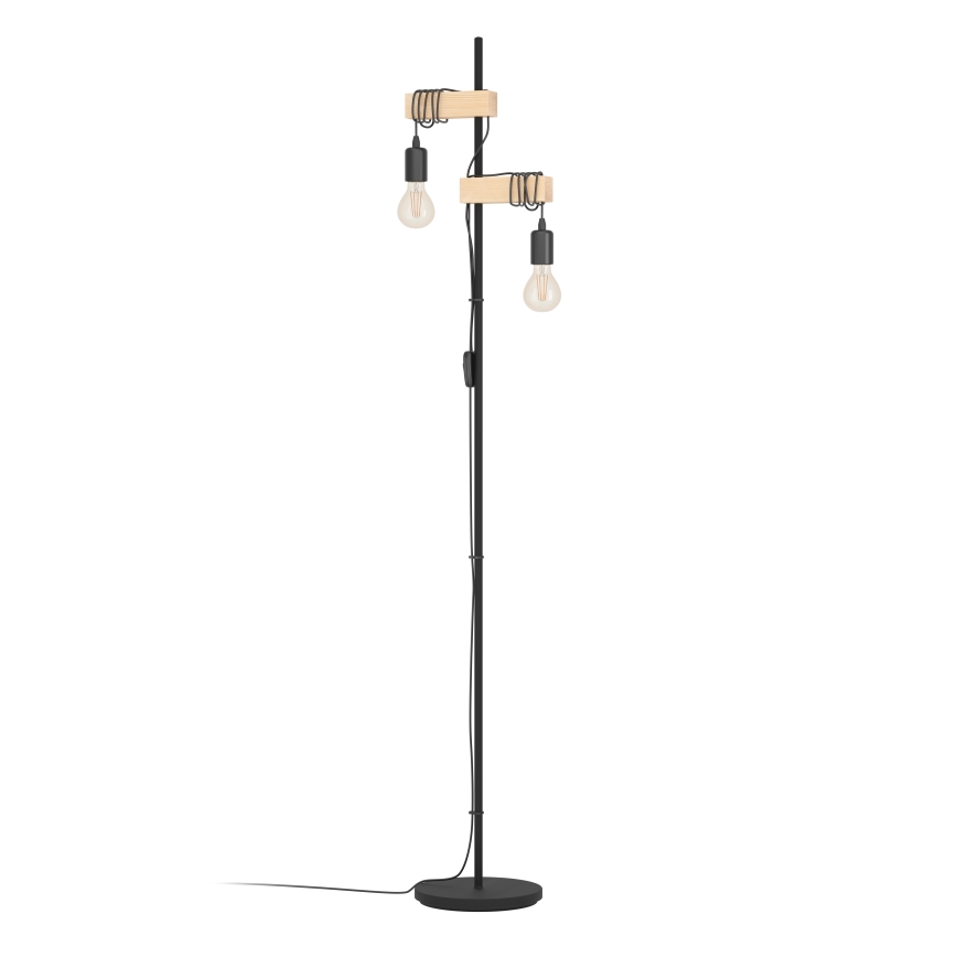 Eglo - Επιδαπέδια λάμπα TOWNSHEND 2xE27/10W/230V - FSC πιστοποιημένο