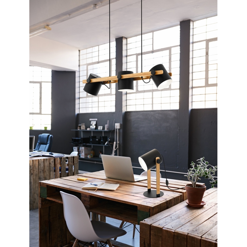 Eglo - Eπιτραπέζια λάμπα 1xE27/28W/230V - FSC πιστοποιημένο