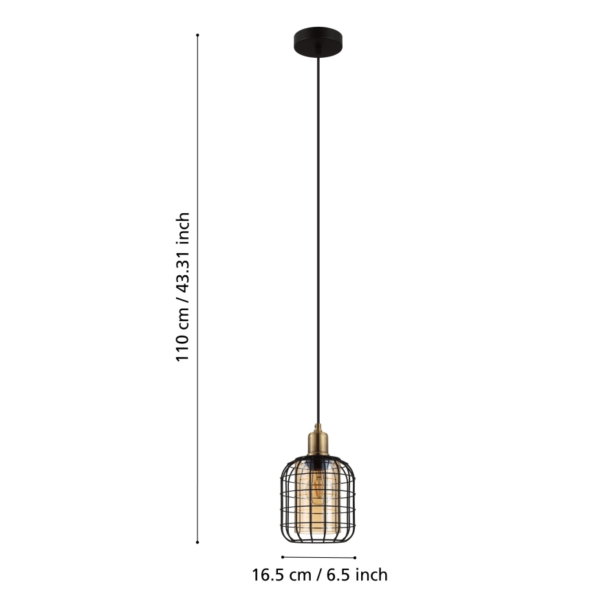 Eglo - Μονόφωτο κρεμαστό φωτιστικό 1xE27/40W/230V
