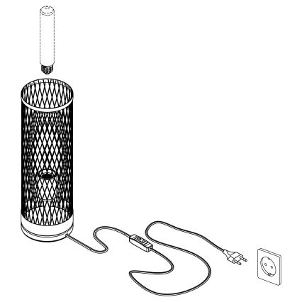 Eglo - Επιτραπέζια λάμπα 1xE27/40W/230V