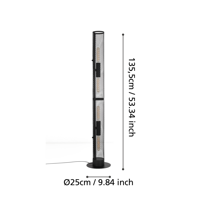 Eglo - Λάμπα δαπέδου 4xE27/40W/230V
