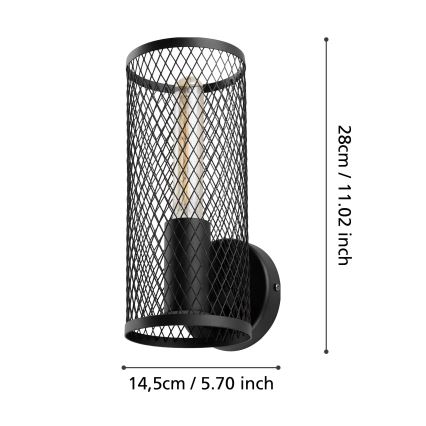 Eglo - Φωτιστικό τοίχου 1xE27/40W/230V