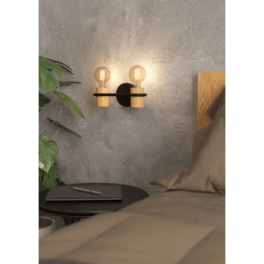 Eglo - Επιτοίχιο φωτιστικό 2xE27/40W/230V