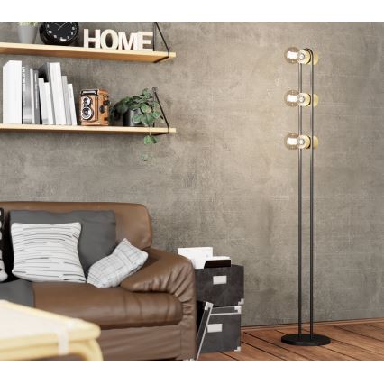Eglo - Επιδαπέδιο φωτιστικό 3xE27/28W/230V