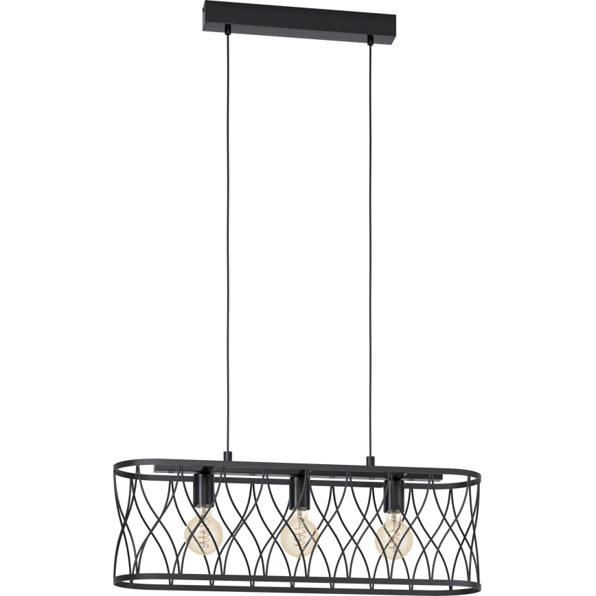 Eglo 43554 - Πολύφωτο κρεμαστό GILTSPUR 3xE27/40W/230V