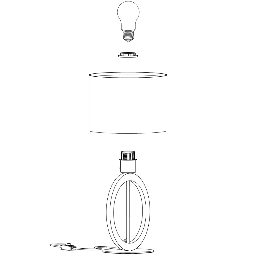 Eglo - Επιτραπέζια λάμπα 1xE27/40W/230V
