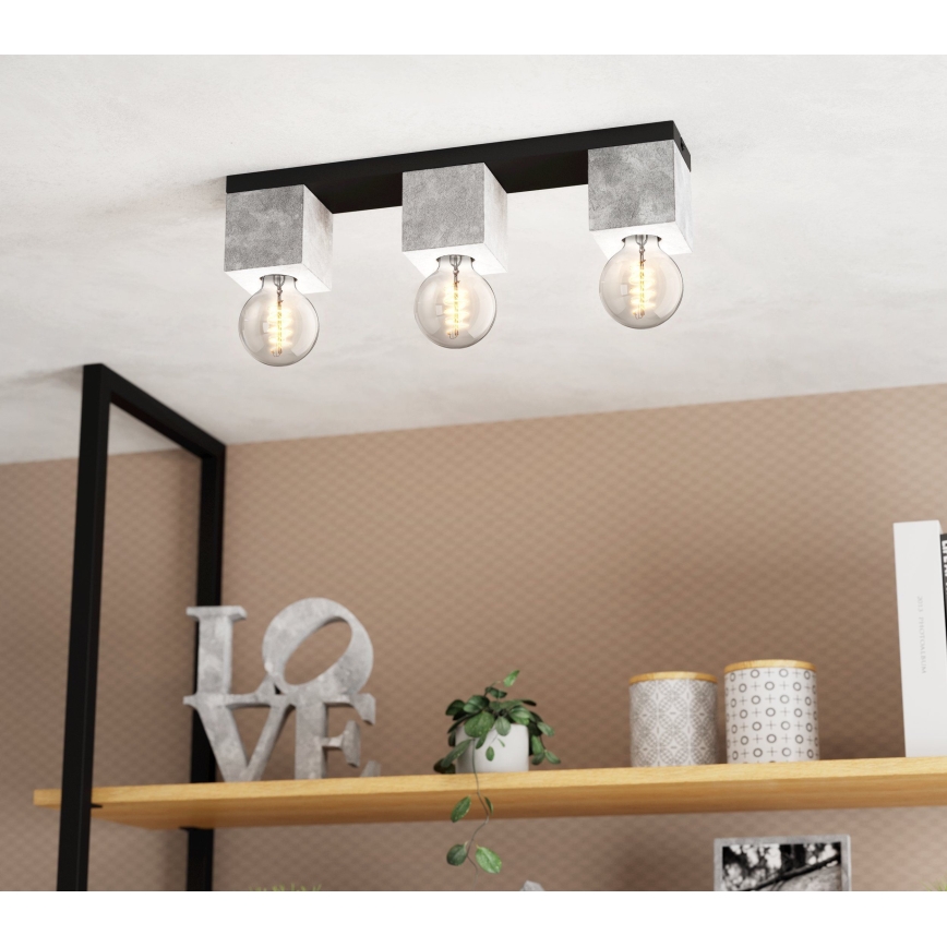 Eglo - Πλαφονιέρα οροφής πολύφωτο 3xE27/40W/230V