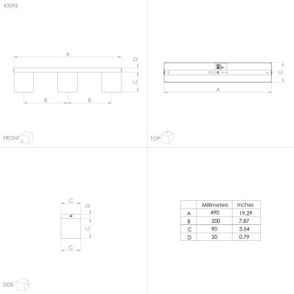 Eglo - Πλαφονιέρα οροφής πολύφωτο 3xE27/40W/230V