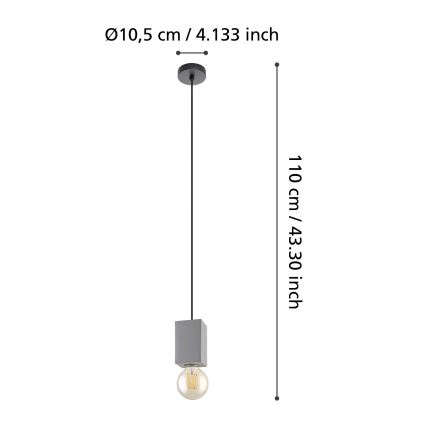 Eglo - Πολύφωτο κρεμαστό 1xE27/40W/230V