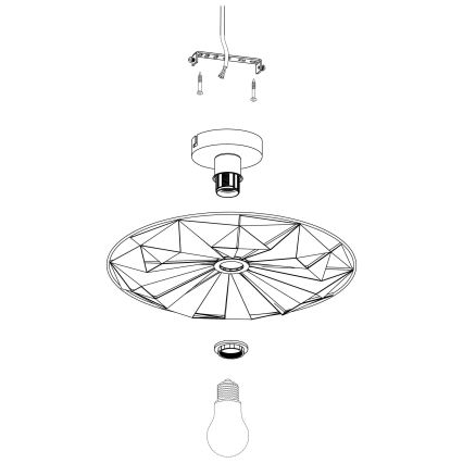 Eglo - Φωτιστικό τοίχου 1xE27/40W/230V