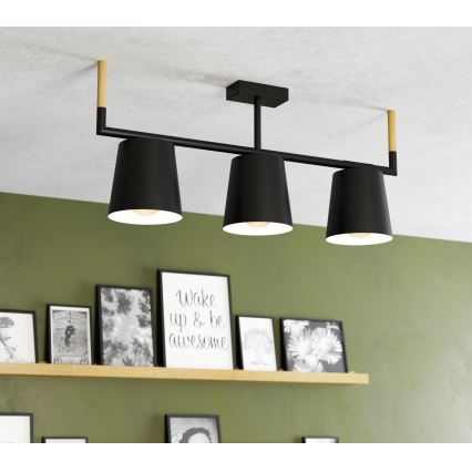 Eglo - Φωτιστικό οροφής με ράβδο 3xE27/40W/230V