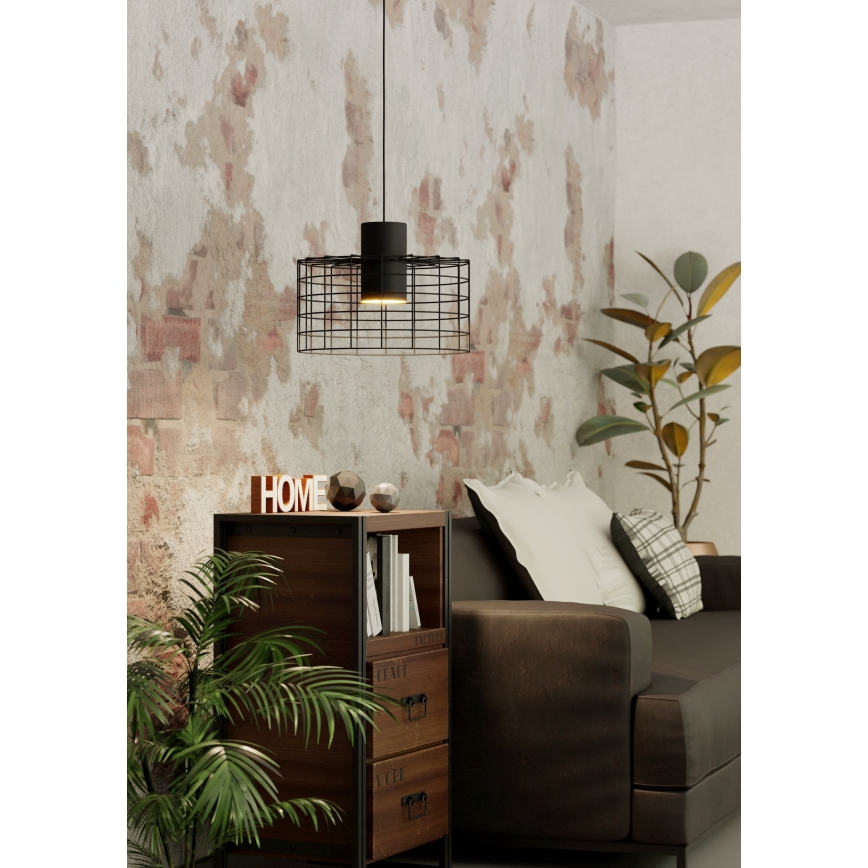 Eglo - Πολύφωτο κρεμαστό 1xE27/40W/230V δ. 38 cm μαύρο