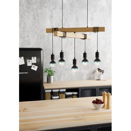 Eglo - Πολύφωτο κρεμαστό TOWNSHEND 5xE27/60W/230V