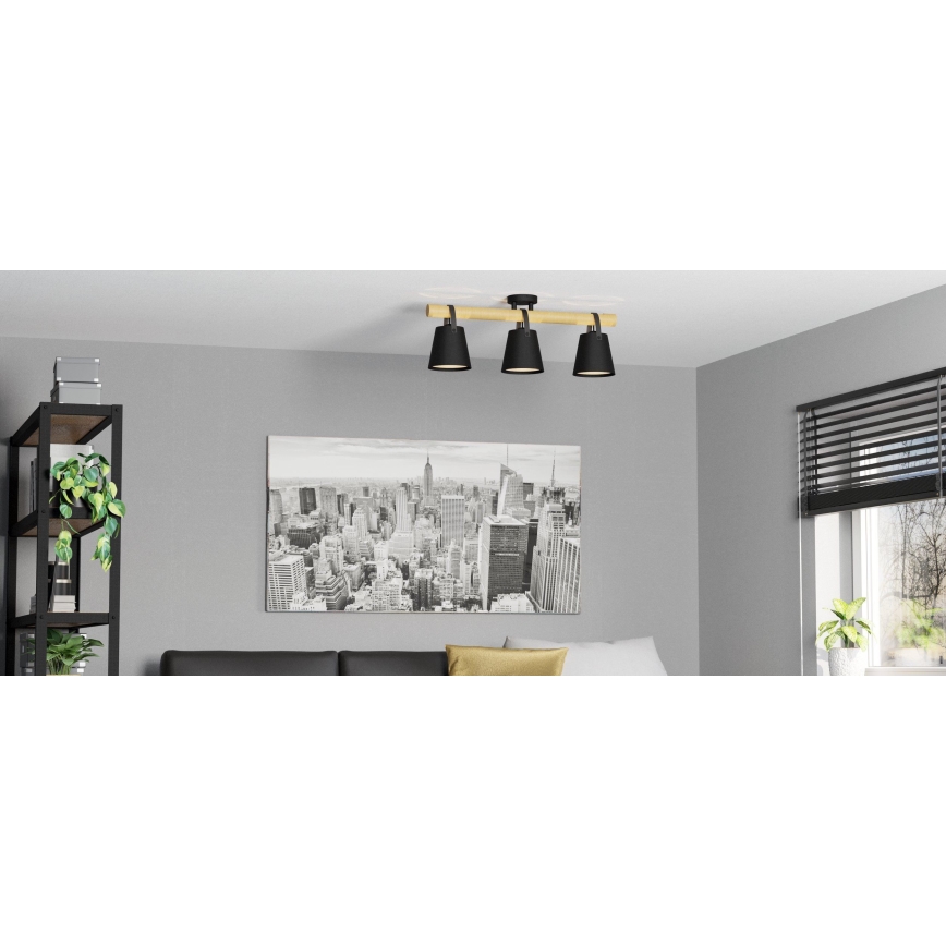 Eglo - Επιτοίχιο φωτιστικό 3xE27/10W/230V