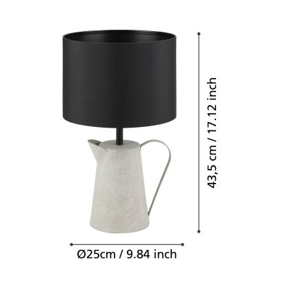 Eglo - Επιτραπέζια λάμπα 1xE27/40W/230V