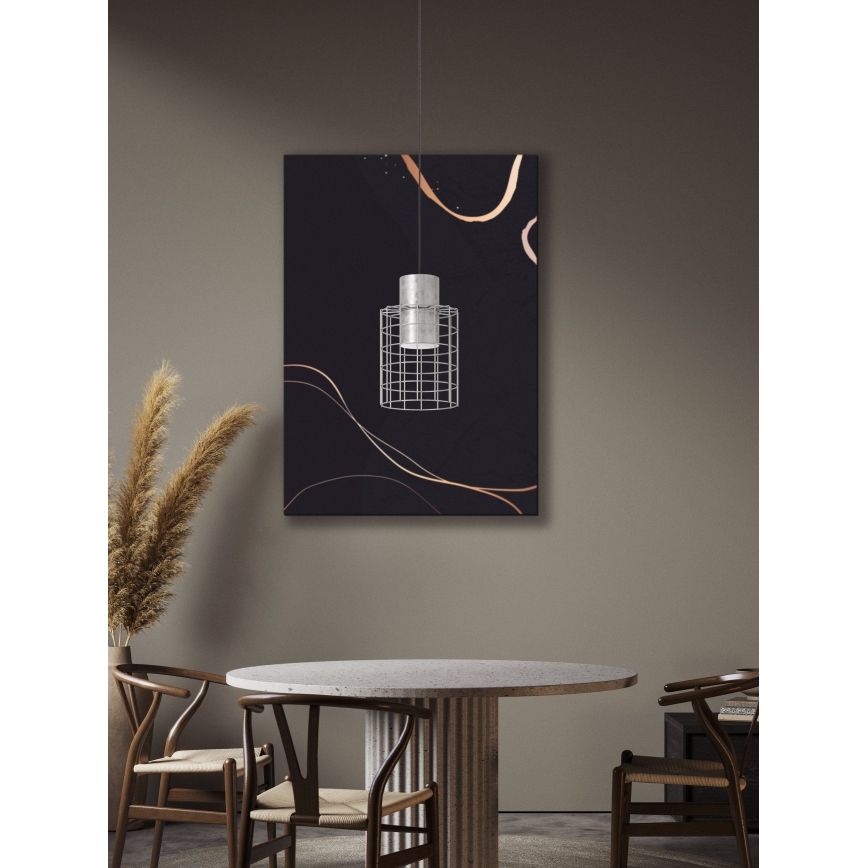 Eglo - Πολύφωτο κρεμαστό 1xE27/40W/230V δ. 20 cm ασημί