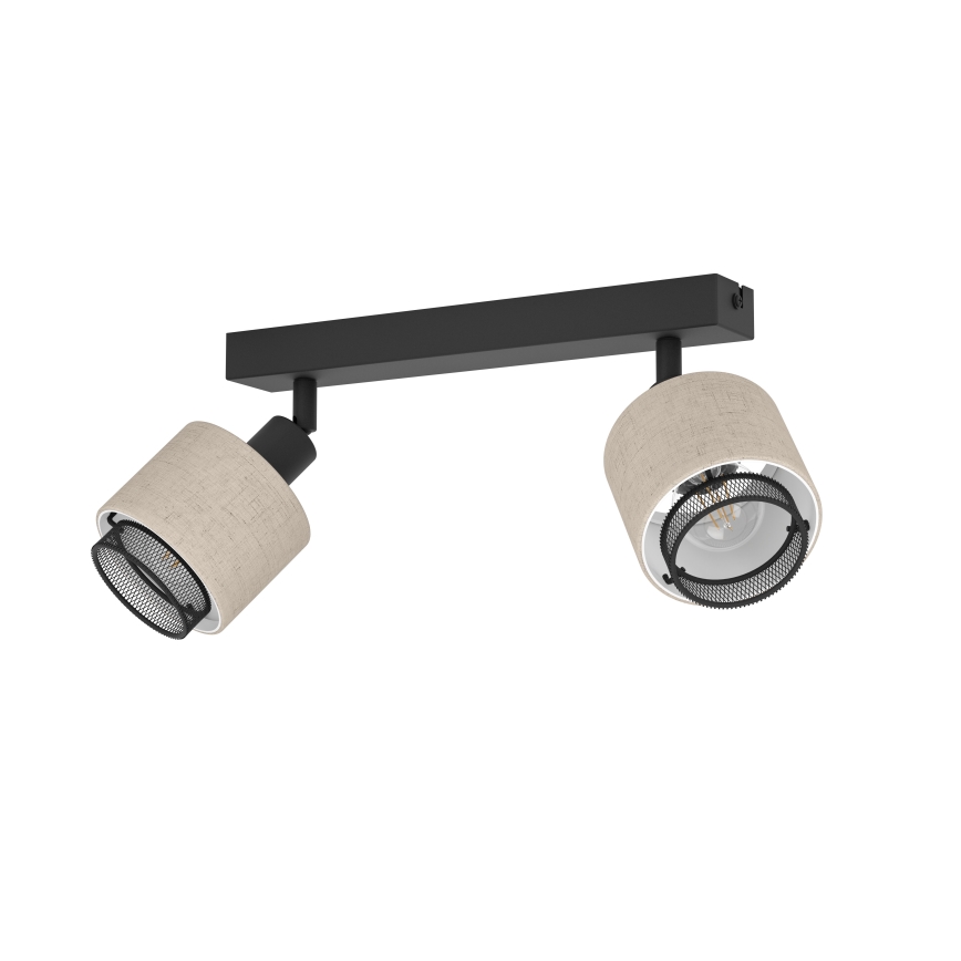 Eglo - Φωτιστικό τοίχου 2xE14/40W/230V μαύρο/μπεζ