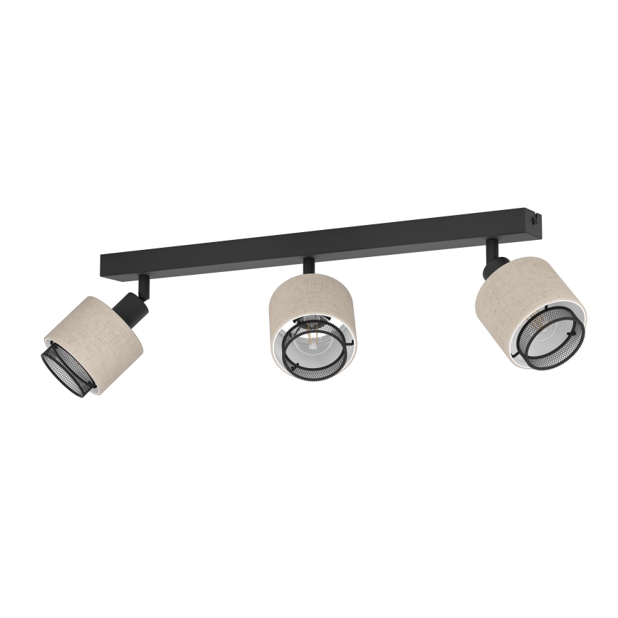 Eglo - Φωτιστικό τοίχου 3xE14/40W/230V μαύρο/μπεζ