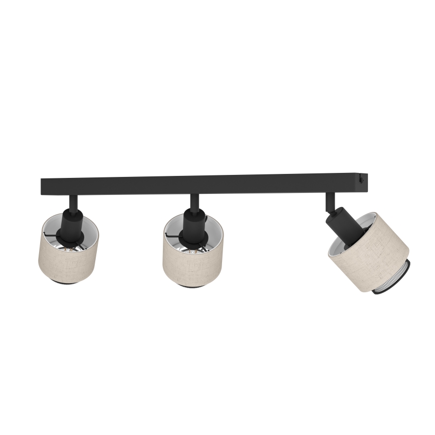 Eglo - Φωτιστικό τοίχου 3xE14/40W/230V μαύρο/μπεζ
