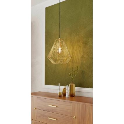 Eglo - Πολύφωτο κρεμαστό 1xE27/40W/230V χρυσό