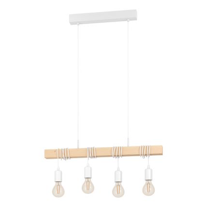 Eglo - Κρεμαστό φωτιστικό οροφής TOWNSHEND 4xE27/60W/230V