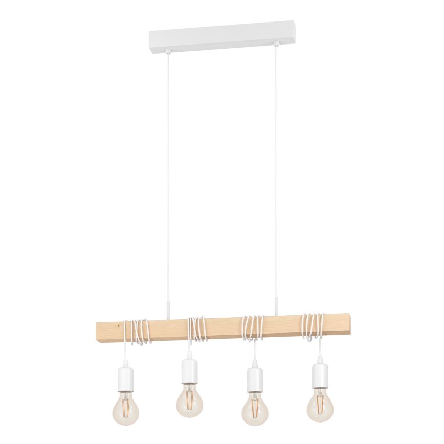 Eglo - Κρεμαστό φωτιστικό οροφής TOWNSHEND 4xE27/60W/230V